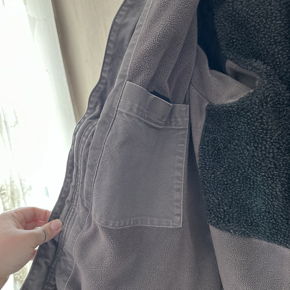 Carhartt Womens Full Swing Caldwell Sherpa Lined Jacket Size M Gray Workwear - Picture 5 of 12